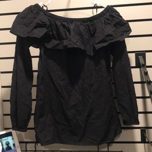 Mk off shoulder long sleeve top